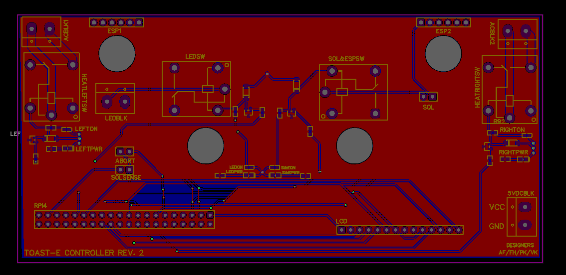 PCB revision 2 front