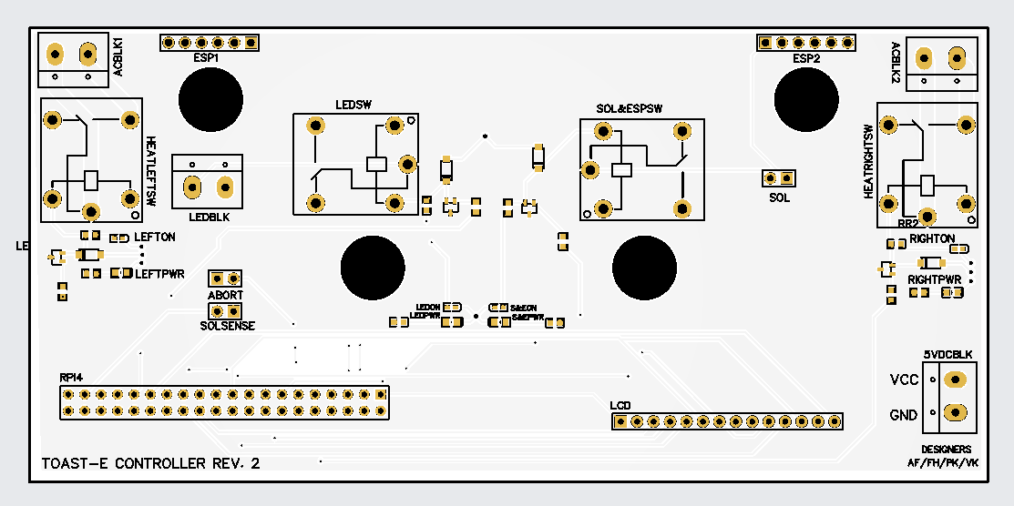 PCB revision 2 back